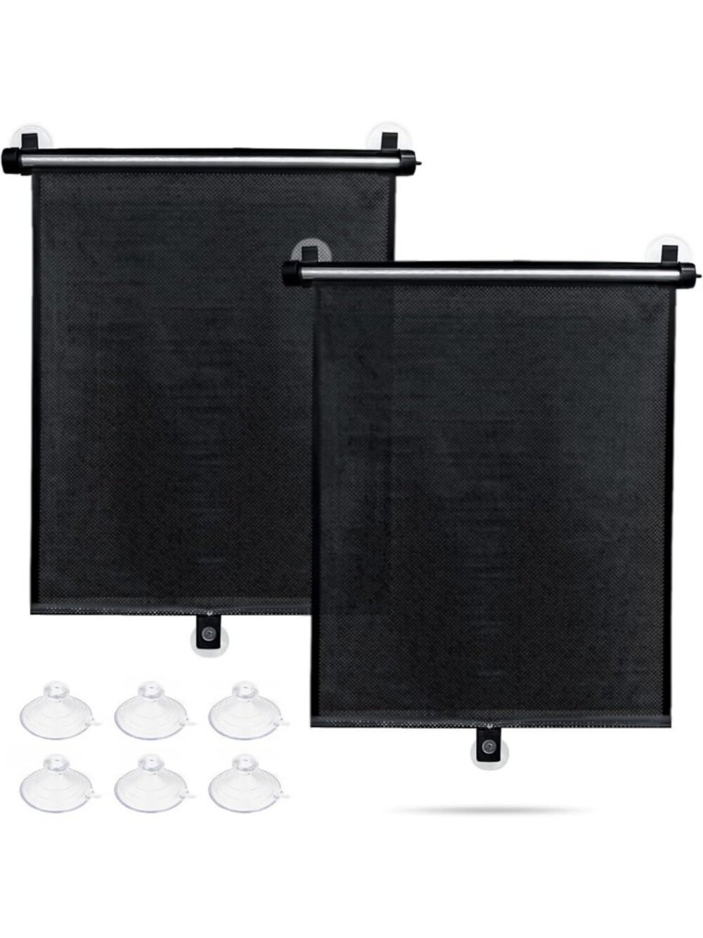 Retractable Car Window Shades - 2 Pack Sunshade for UV Protection & Heat Block